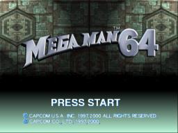 Mega Man 64 Title Screen
